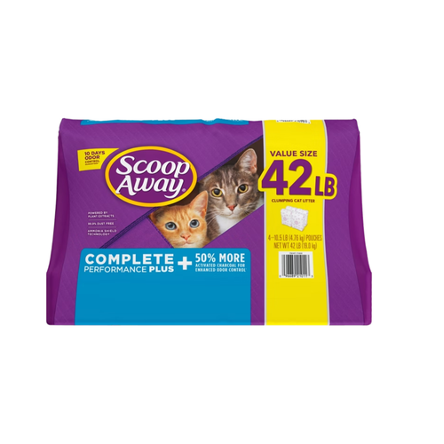 Scoop Away Complete Performance Plus, Clumping Cat Litter, Fresh Scent, 10.5 lbs, 4 ct