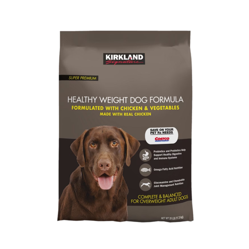 Kirkland Signature Super Premium Healthy Weight Dog Food, Chicken & Vegetables, 25 lbs