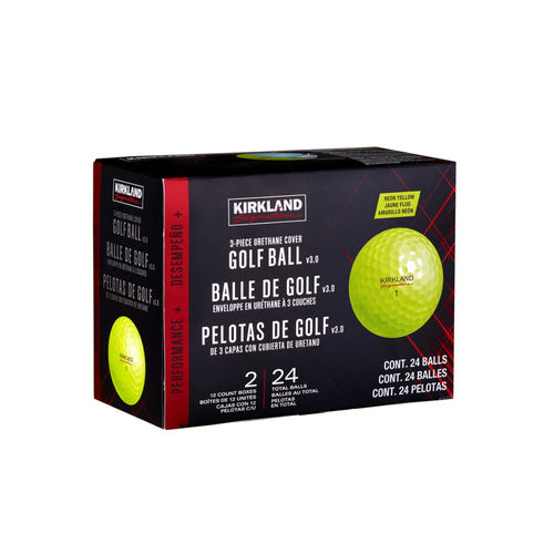 Kirkland Signature V3.0 Yellow Golf Ball, 2-dozen