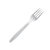 Solo Plastic Fork, Heavyweight, White, 500 ct