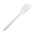 Vital International Solutions Plastic Fork, Medium Weight, White, 1000 ct