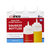 Winco Squeeze Bottles, Wide Mouth, Clear, 6 ct