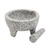 INFUSE 8 in Granite Molcajete Mortar and Pestle
