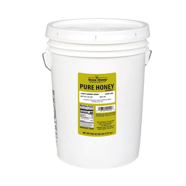 Sioux Pure Honey, Light Amber, 60 lbs
