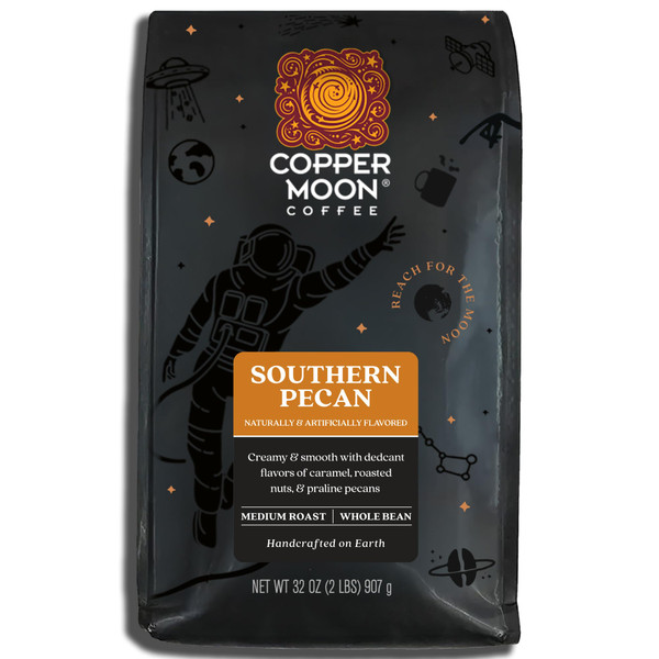 Copper Moon Coffee, Southern Pecan, Medium Roast, 2 lbs
