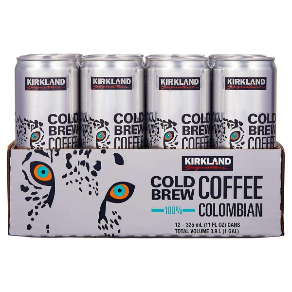 Kirkland Signature Cold Brew Coffee, Colombian, 11 fl oz, 12 ct