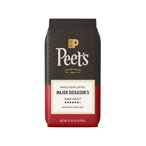 Peet's Coffee Major Dickason's Blend Whole Bean Coffee, Dark Roast, 2 lbs
