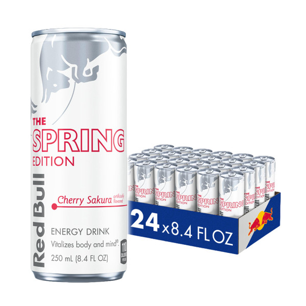 Red Bull Spring Edition Energy Drink, Cherry Sakura, 8.4 fl oz, 24 ct