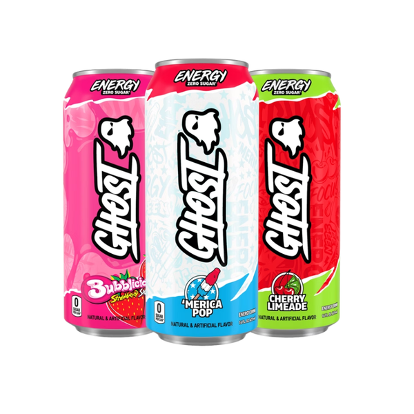 Ghost Summer Splash Energy Drink, Zero Sugar, Variety Pack, 16 fl oz, 18 ct