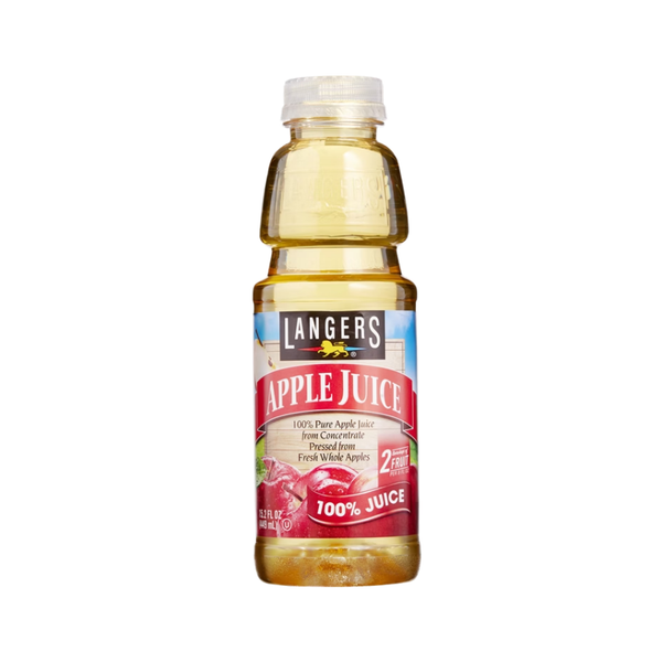 Langers 100% Apple Juice, 15.2 fl oz, 24 ct