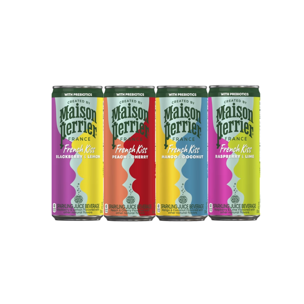Maison Perrier French Kiss Sparkling Juice Beverage, Variety Pack, 11.15 fl oz, 20 ct