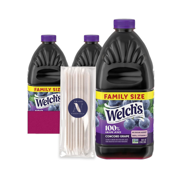Welch's 100% Grape Juice Blend, Concord Grape, 96 fl oz, 2 ct