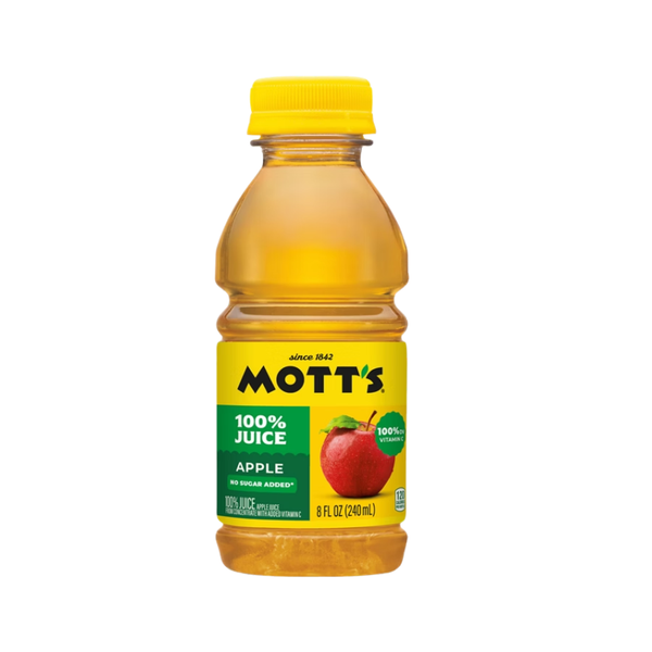 Mott's 100% Apple Juice, 8 fl oz, 24 ct