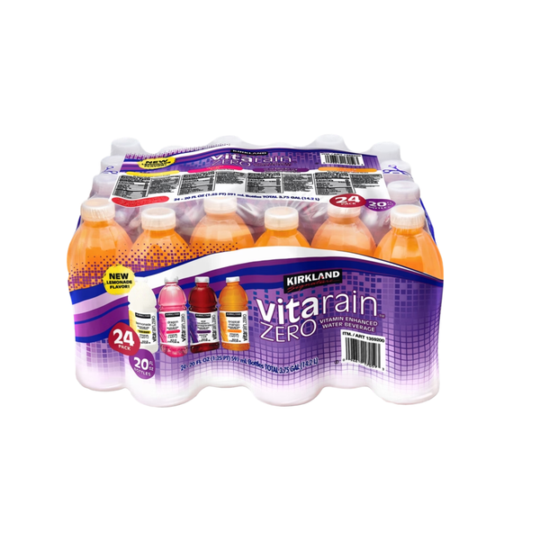 Kirkland Signature Vita Rain Zero, Variety Pack, 20 fl oz, 24 ct