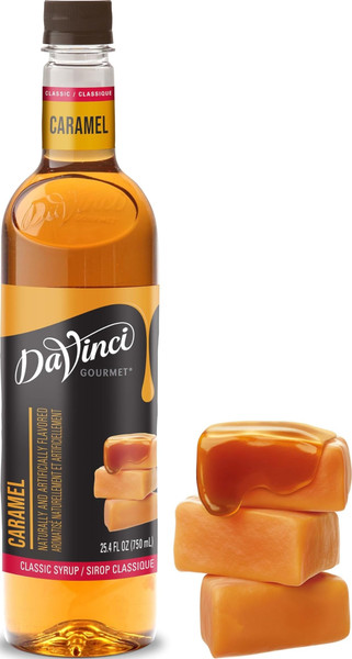 DaVinci Gourmet Classic Syrup, Caramel, 25.4 fl oz