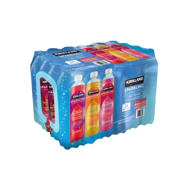 Kirkland Signature Zero Sugar Sparkling Flavored Water, Variety Pack, 17 fl oz, 24 ct