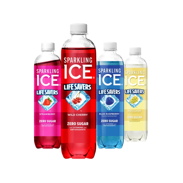 Sparkling ICE Limited Edition Sparkling Water, Life Savers Variety Pack, 17 fl oz, 24 ct