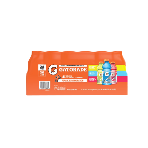 Gatorade Thirst Quencher, Variety Pack, 20 fl oz, 24 ct