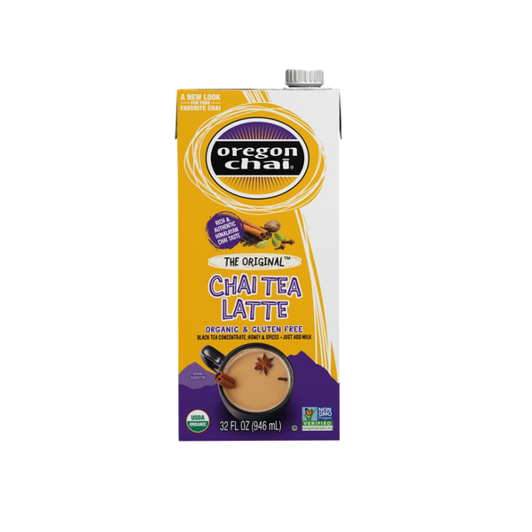Oregon Chai, Organic Chai Tea Latte Concentrate, Original, 32 fl oz, 3 ct