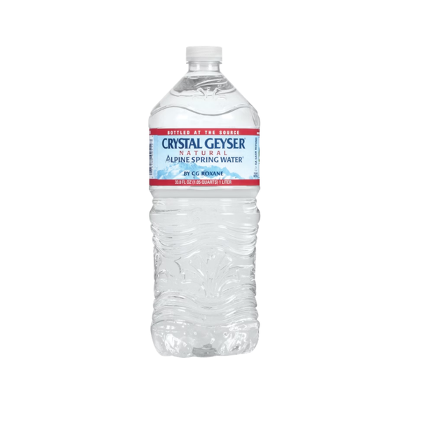 Crystal Geyser Alpine Spring Water, 1 Liter, 15 ct