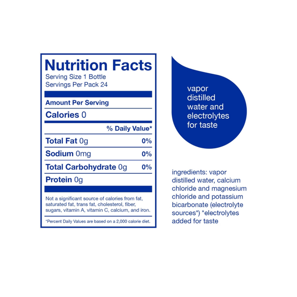 Glaceau Smartwater, 20 fl oz, 24 ct