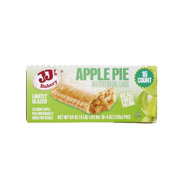 JJ's Bakery Apple Pie, Lightly Glazed, 4 oz, 16 ct