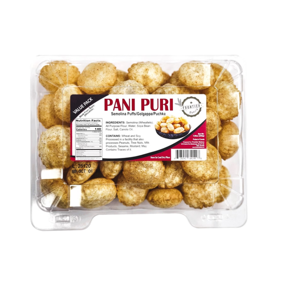 Frontier Bakery PANI PURI Semolina Puffs, 7.05 oz, 3 ct