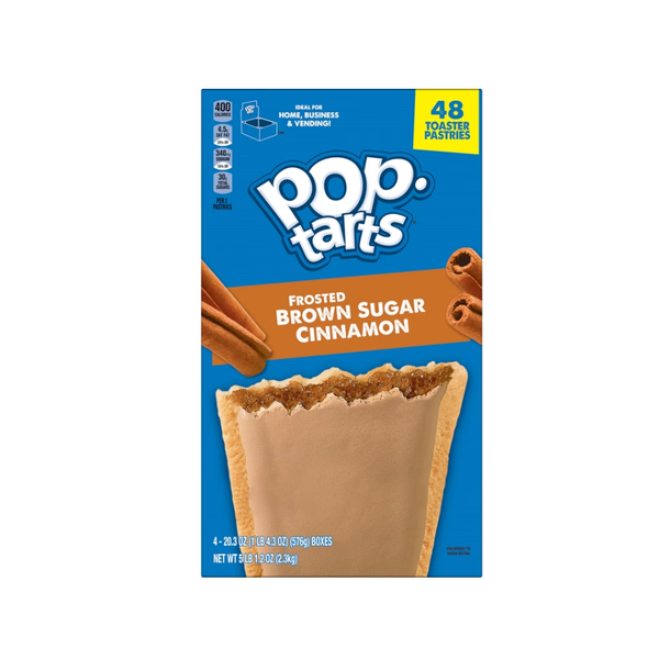 Kellogg’s Pop-Tarts, Frosted Brown Sugar Cinnamon, 48 ct