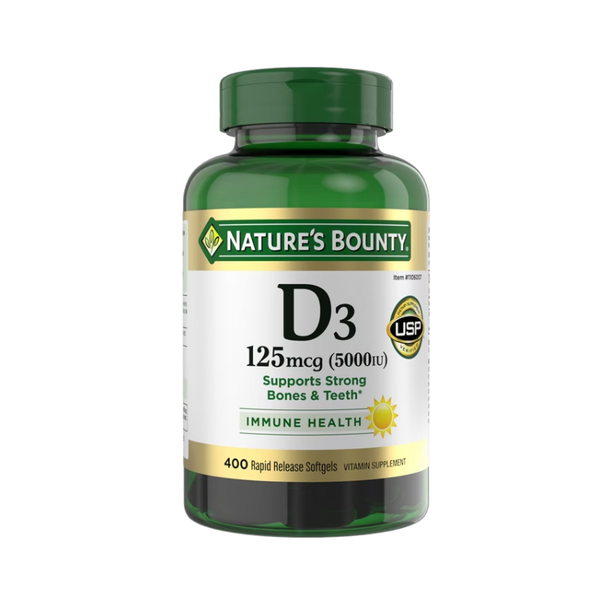 Nature's Bounty Vitamin D3, 5000 IU, 400 ct