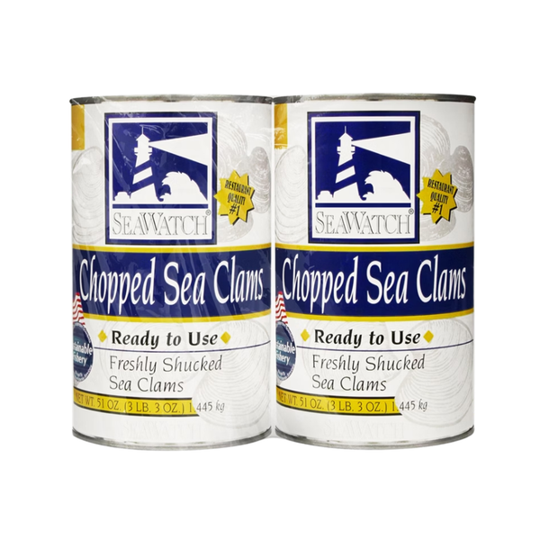 SeaWatch Chopped Sea Clams, 51 oz, 2 ct