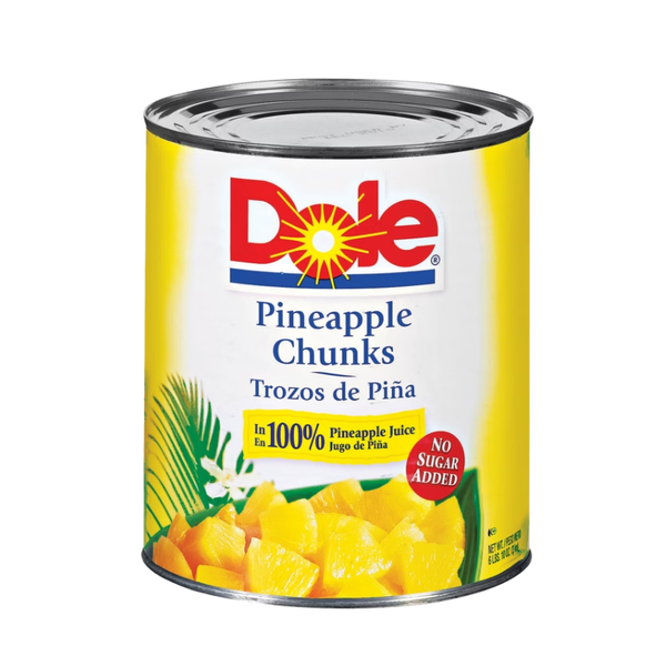 Dole Pineapple Chunks in Juice, #10 can, 6 lbs 10 oz