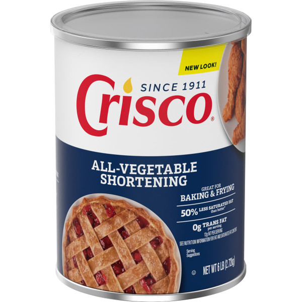 Crisco All-Vegetable Shortening, 6 lbs