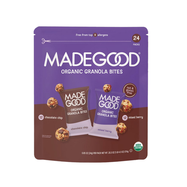 MadeGood Granola Minis, Variety Pack, 0.85 oz, 24 ct