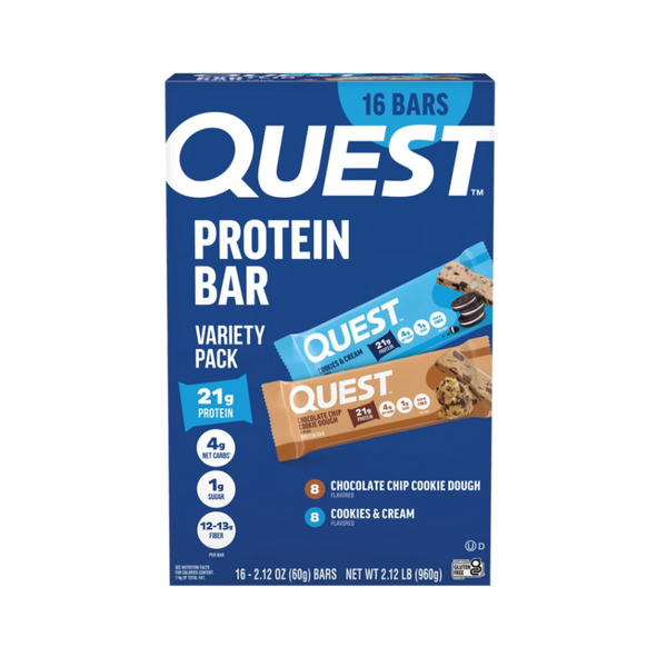 Quest Nutrition Protein Bar, Variety Pack, 2.12 oz, 16 ct