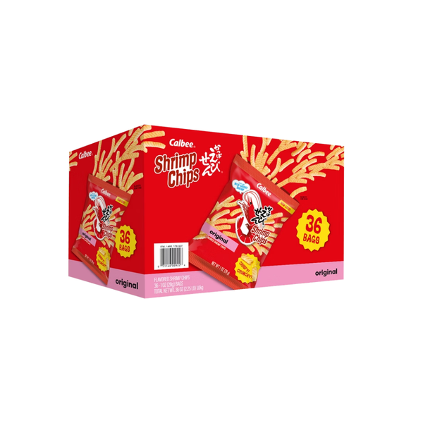 Calbee Shrimp Chips Baked, Original, 1 oz, 36 ct