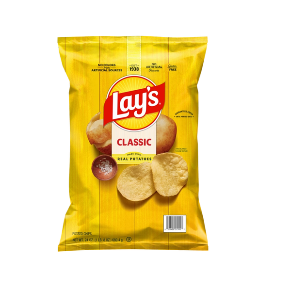Lay's Potato Chips, Classic, 24 oz