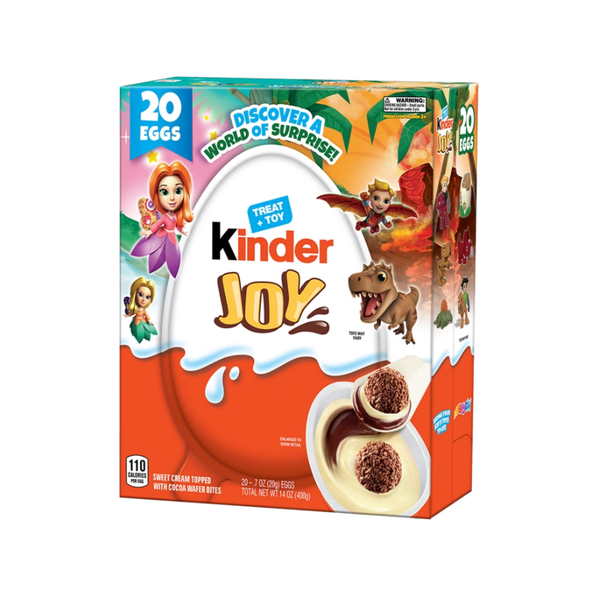 Kinder Joy Eggs, Treat + Toy, 0.7 oz, 20 ct