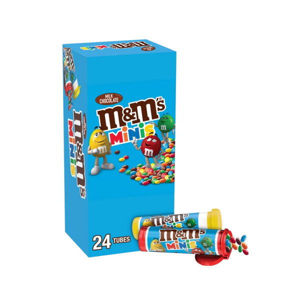 M&M'S Minis Chocolate Candy, Milk Chocolate, 1.08 oz, 24 ct