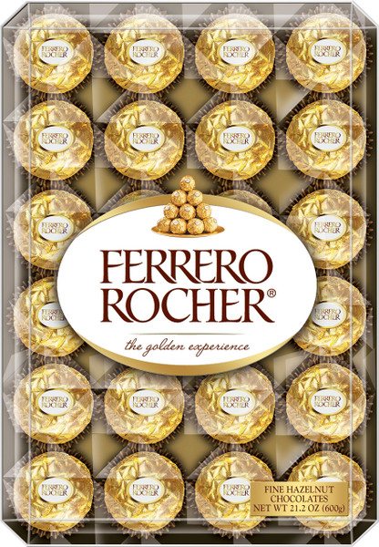 Ferrero Rocher Chocolates, Hazelnut, 48 ct