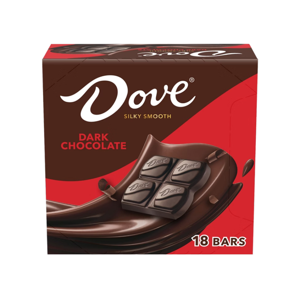 Dove Dark Chocolate, Full Size, 1.44 oz, 18 ct