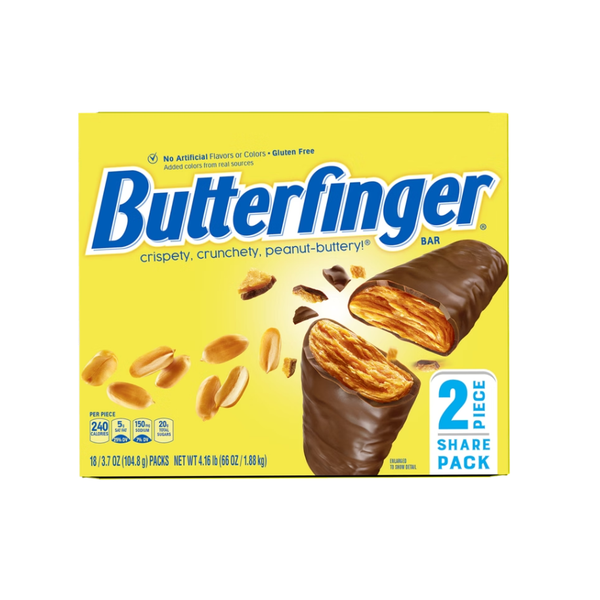 Butterfinger, King Size Share Pack, 3.7 oz, 18 ct