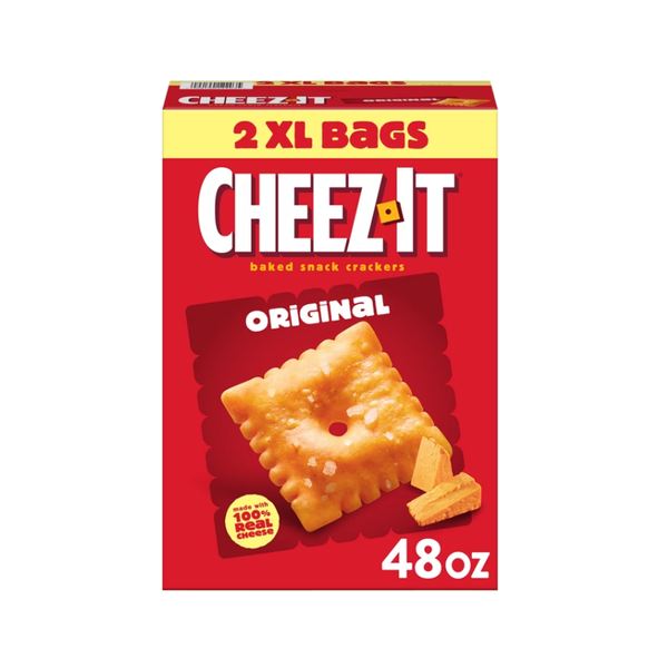 Cheez-It Baked Snack Crackers, Cheddar, 48 oz