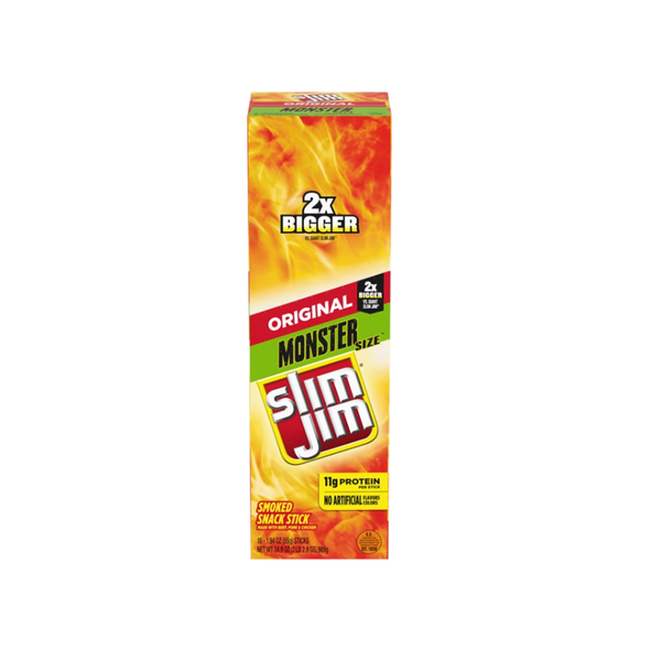 Slim Jim Snack Stick, Original, 1.94 oz, 18 ct
