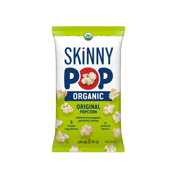 SKINNYPOP Organic Popcorn, Sea Salt, 14 oz