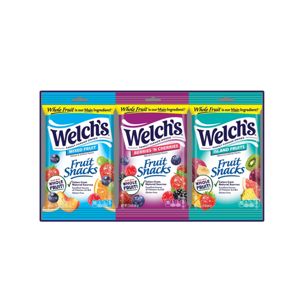 Welch's Fruit Snacks, Variety Pack, 2.25 oz, 20 ct
