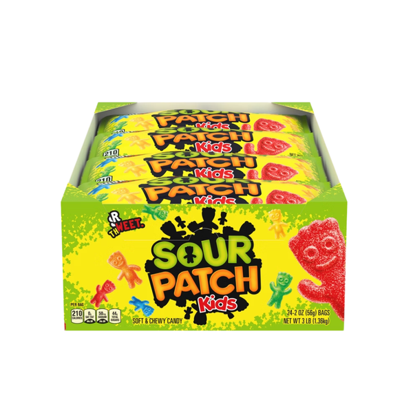SOUR PATCH KIDS Soft & Chewy Candy, 2 oz, 24 ct