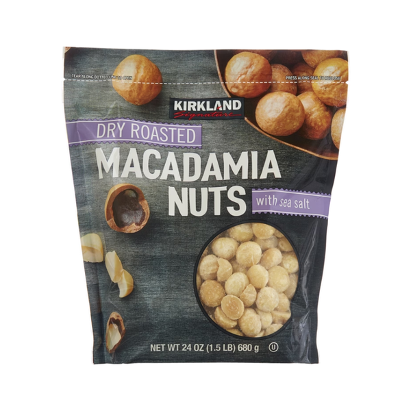 Kirkland Signature Dry Roasted Macadamia Nuts, Salted, 1.5 lbs