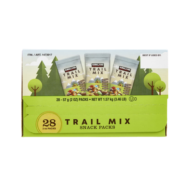 Kirkland Signature Trail Mix Snack Packs, 2 oz, 28 ct