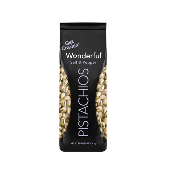 Wonderful Pistachios, Salt & Pepper, In-Shell, 3 lbs