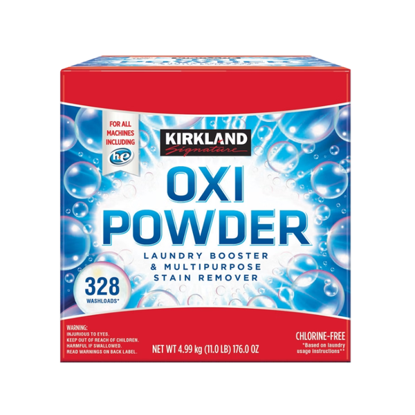Kirkland Signature OXI Powder Laundry Booster & Multipurpose Stain Remover, HE Compatible, 11 lbs